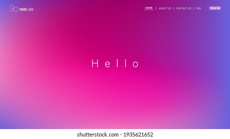 Minimalist landing page background. Website UI design background. Eps 10 vector