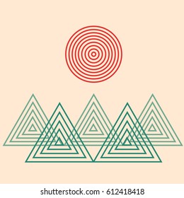 Minimalist landscape