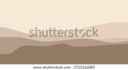 A minimalist landscape featuring layered hills in shades of beige, brown, and tan, creating a serene and calming visual effect.
