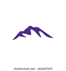 Minimalist Landscape Hills Mountain Peaks Vector logo design