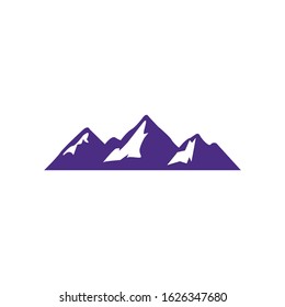 Minimalist Landscape Hills Mountain Peaks Vector logo design
