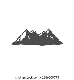 Minimalist Landscape Hills Mountain Peaks Vector logo design