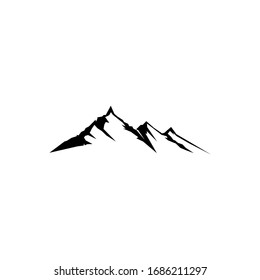 Minimalist Landscape Hills Mountain Peaks Vector logo design