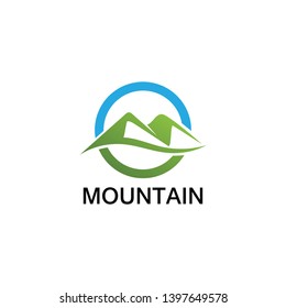 Minimalist Landscape Mountain logo design inspiration