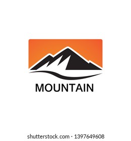 Minimalist Landscape Mountain logo design inspiration