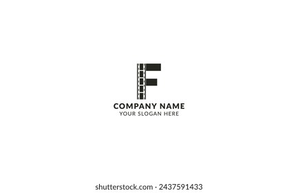 A minimalist latter F timeless logo symbolizing simplicity and elegance with clean lines and road proportions.