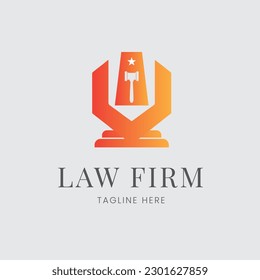Minimalist law firm abstract logo