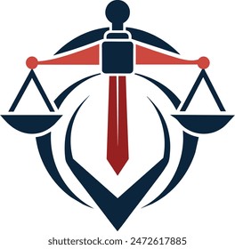        Minimalist law firm logo icon vector illustration.
