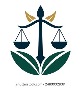        Minimalist law firm logo icon vector illustration.
