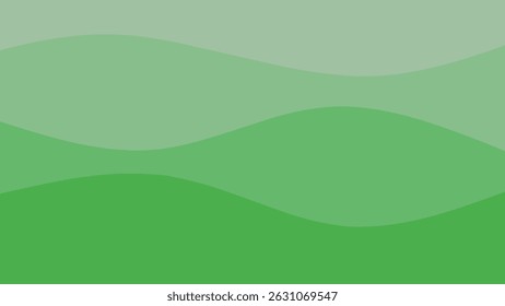 Minimalist layered background in green tones