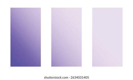 Minimalist layout with three purple gradient bars on white, offering a clean and structured abstract visual.