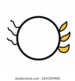 Minimalist Leaf Frame for Nature Themes