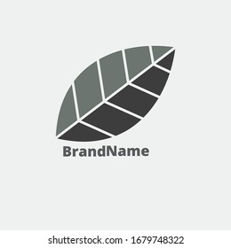 minimalist leaf logo design. herbal product logo, nature, health and company logo
