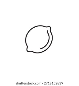 Vector minimalista del icono de la línea del limón
