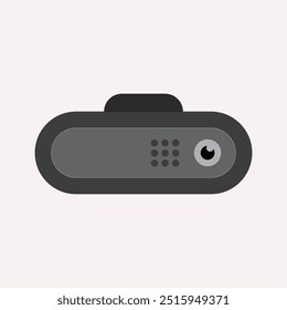 Minimalist lens web camera cartoon. creative online recording camera, symbol black, graphic capture, photography focus lens web camera sign. isolated symbol vector illustration