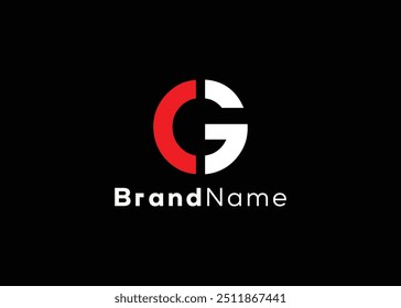 Modelo minimalista de design de logotipo da letra C G. Logotipo estilo moderno G C
