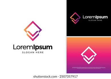 Minimalist letter C V logo concept, Initial of C V logo design template