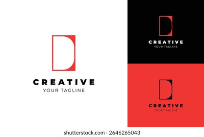 Minimalist Letter D logo design for your business