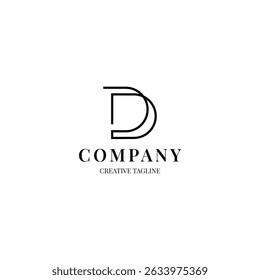 Minimalist Letter D logo for your brand