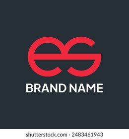 Minimalist Letter E and S Logo