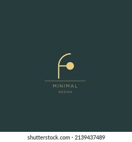 Minimalist Letter icon logo DESIGN