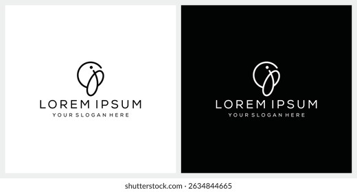minimalist letter J logo design vector, line art graphic icon concept