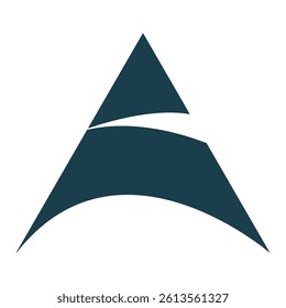 Minimalist Letter A Logo Design Vector