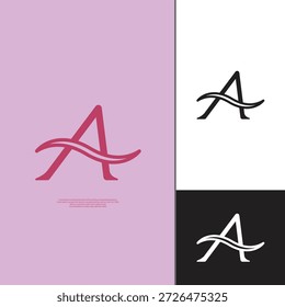 Logotipo minimalista de forma fina, elegante y encantadora, ideal para el branding moderno, la identidad corporativa en moda, belleza, negocios digitales, startups y uso profesional, en formato Vector