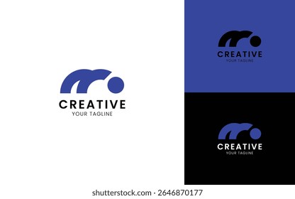 Minimalist letter M logo design for your business