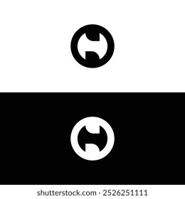 Letra minimalista OH Logo Design