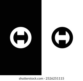 Minimalist Letter OH Logo Design