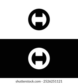 Minimalist Letter OH Logo Design