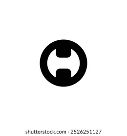 Minimalist Letter OH Logo Design