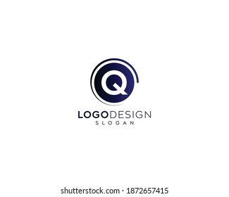 Minimalist letter Q Logo Design