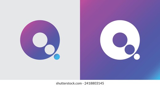 Minimalist Letter Q Logo Design Icon |Editable in Vector Format