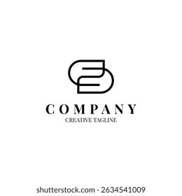 Minimalist letter S logo for your business in luxury concept. Logo design template