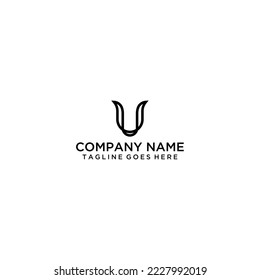 Minimalist letter u logo design clean line simple monochrome branding identity graphic symbol