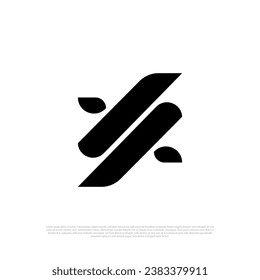 Minimalist letter V A AV initial icon logo vector design template