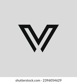 minimalist letter V logo, suitable for business brands and others.