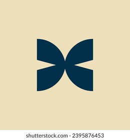 Minimalistisches Logo des Buchstaben X, geeignet für Geschäftsmarken und andere