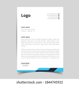 minimalist  letterhead template design, abstract creative pattern with corporate stationery. full vector eps10