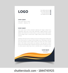 minimalist  letterhead template design, abstract creative pattern with corporate stationery. full vector eps10