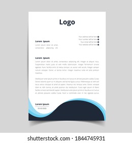 minimalist  letterhead template design, abstract creative pattern with corporate stationery. full vector eps10