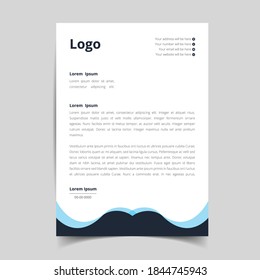 minimalist  letterhead template design, abstract creative pattern with corporate stationery. full vector eps10