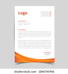 minimalist  letterhead template design, abstract creative pattern with corporate stationery. full vector eps10