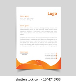 minimalist  letterhead template design, abstract creative pattern with corporate stationery. full vector eps10