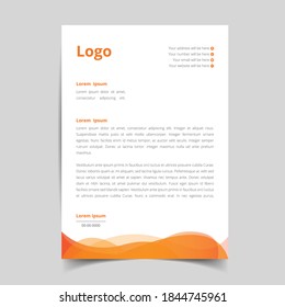 minimalist  letterhead template design, abstract creative pattern with corporate stationery. full vector eps10