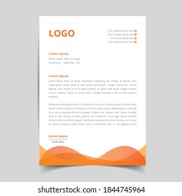 minimalist  letterhead template design, abstract creative pattern with corporate stationery. full vector eps10