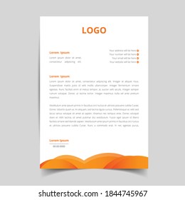 minimalist  letterhead template design, abstract creative pattern with corporate stationery. full vector eps10