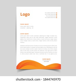 minimalist  letterhead template design, abstract creative pattern with corporate stationery. full vector eps10